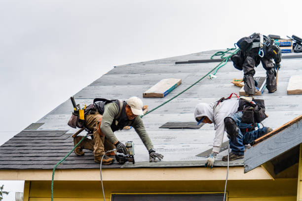 Professional Metal Roofing technician working in Gilford, NH